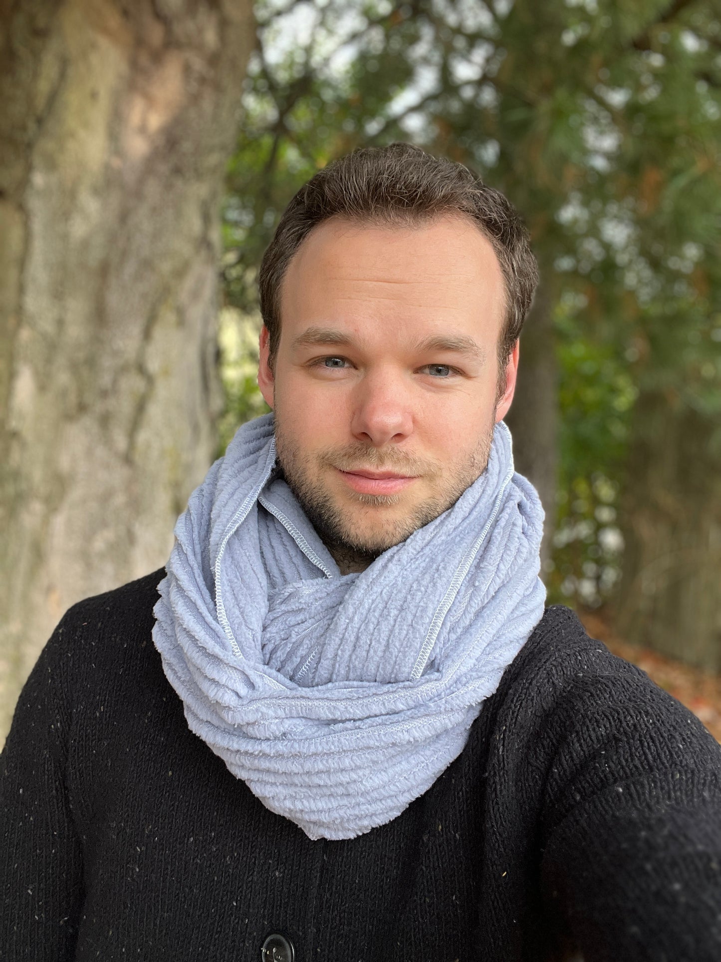 Cozy Periwinkle non-lined Infinity Scarf