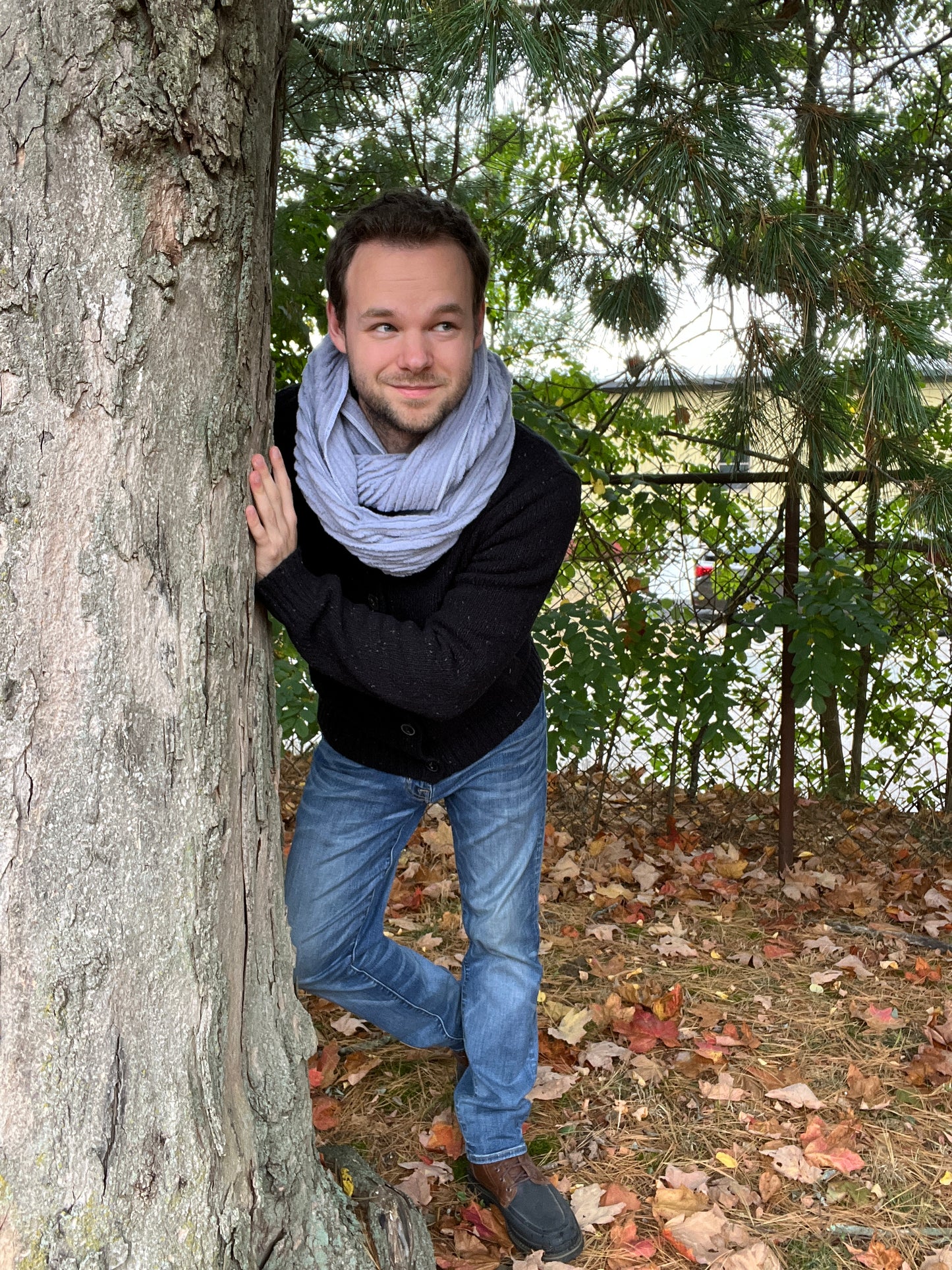 Cozy Periwinkle non-lined Infinity Scarf