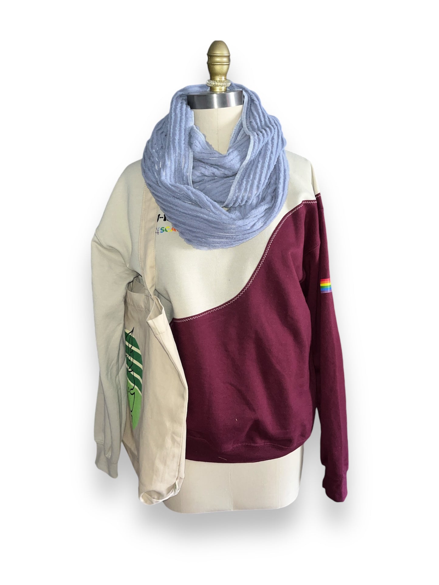 Cozy Periwinkle non-lined Infinity Scarf