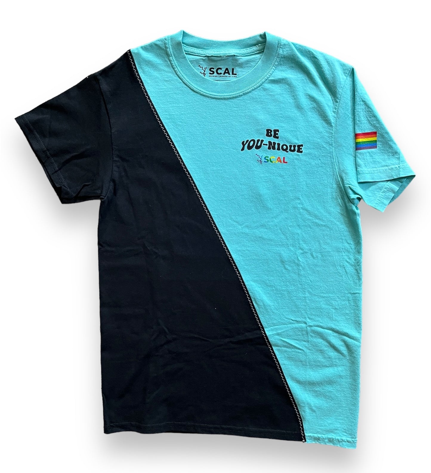 SMALL Onyx and Turquoise T-Shirt