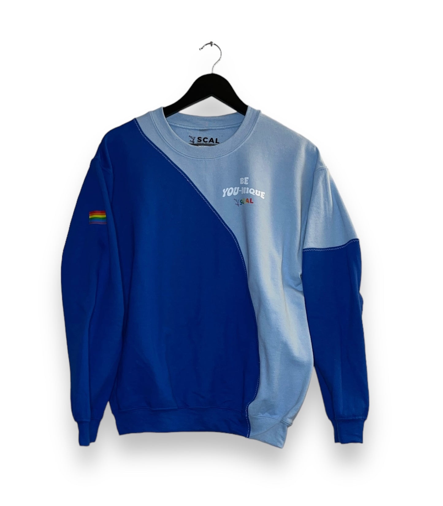 MEDIUM Double Slice Blue Sweatshirt