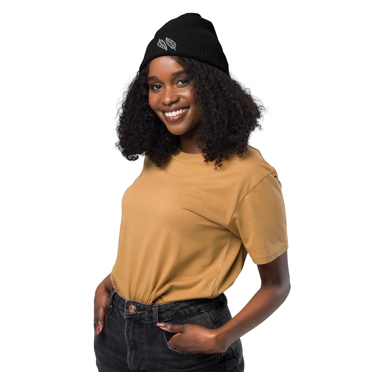Organic Cotton ribbed beanie