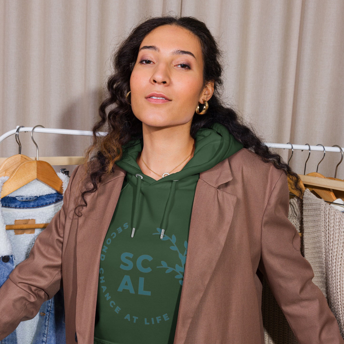 Organic Cotton Unisex Eco Raglan Hoodie