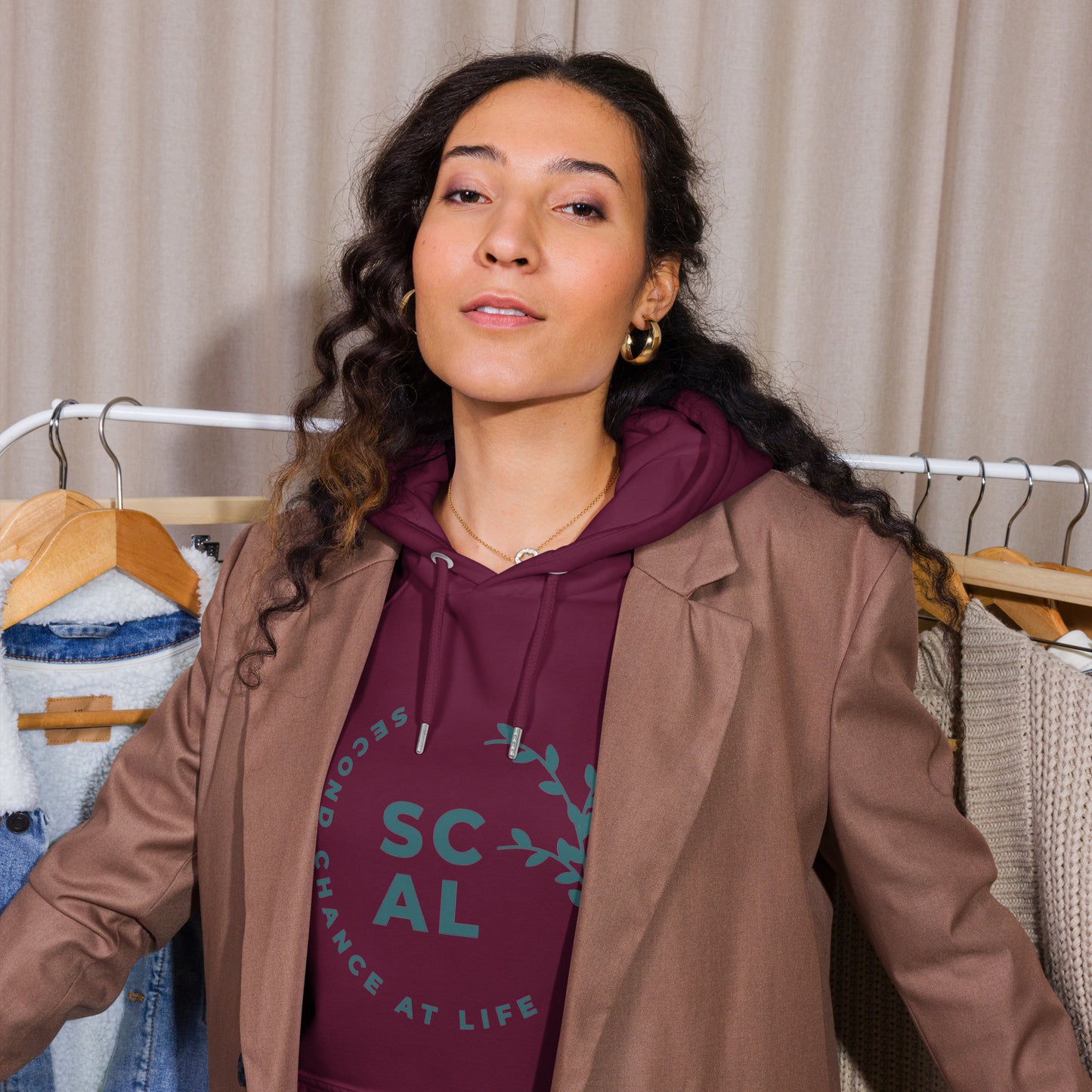 Organic Cotton Unisex Eco Raglan Hoodie