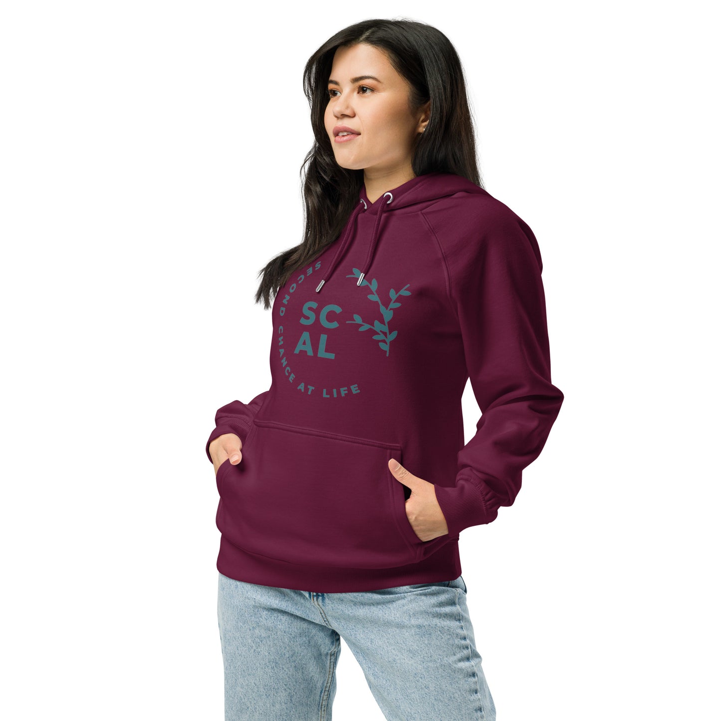 Organic Cotton Unisex Eco Raglan Hoodie